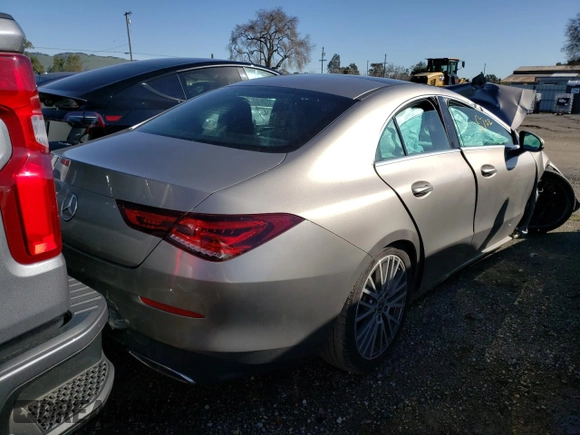2020 Mercedes-Benz CLA with VIN WDD5J4GB7LN039439, listed as a Copart auction lot 36752503 with 0 mi miles. Bid and sale history available at carsss.com. Image 3.