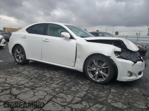 2010 Lexus IS 250 with VIN JTHBF5C26A5107557, listed as a Copart auction lot 54935835 with 133,132 mi miles and Salvage title. Bid and sale history available at DreamBid. Image 4.