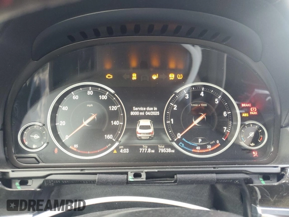 2015 BMW 6 Series 640i with VIN WBA6A0C58FD318669, listed as a Copart auction lot 50706415 with 79,538 mi miles and Clean Title. Bid and sale history available at DreamBid. Image 9.
