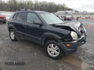 2008 Hyundai Tucson SE with VIN KM8JN72D98U848683, listed as a Copart auction lot 51710895 with 166,801 mi miles and Salvage Title. Bid and sale history available at carsss.com. Image 4.