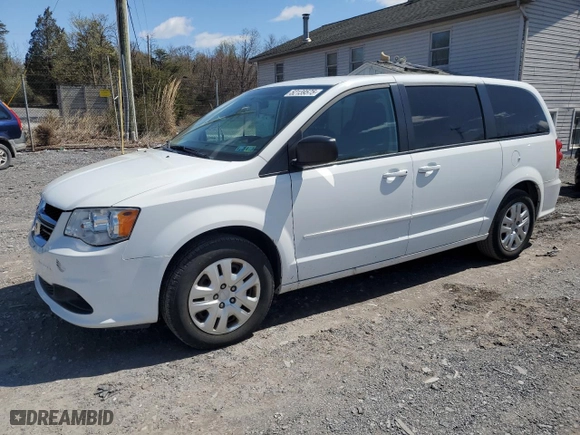 2017 Dodge Grand Caravan SE with VIN 2C4RDGBG1HR751236, listed as a Copart auction lot 52139575 with 96,571 mi miles and Salvage Title. Bid and sale history available at carsss.com. Image 1.