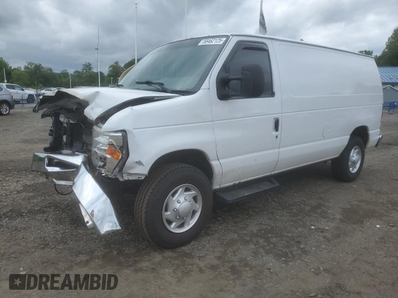 2013 Ford Econoline Cargo Commercial z VIN 1FTNE2EW7DDA53888, wystawiony jako Copart lot #58462125 z przebiegiem 137 664 mil mil oraz Szkoda całkowita • Salvage title. Historia ofert i sprzedaży dostępna na DreamBid. Obrazek 1.