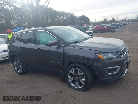 2020 Jeep Compass Limited with VIN 3C4NJDCB1LT138211, listed as a IAAI auction lot 41494220 with 54,322 mi miles. Bid and sale history available at carsss.com. Image 13.
