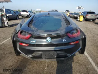 2017 BMW i8 with VIN WBY2Z2C35HV676554, listed as a Copart auction lot 69516714 with 58,163 mi miles and Salvage Title. Bid and sale history available at carsss.com. Image 6.