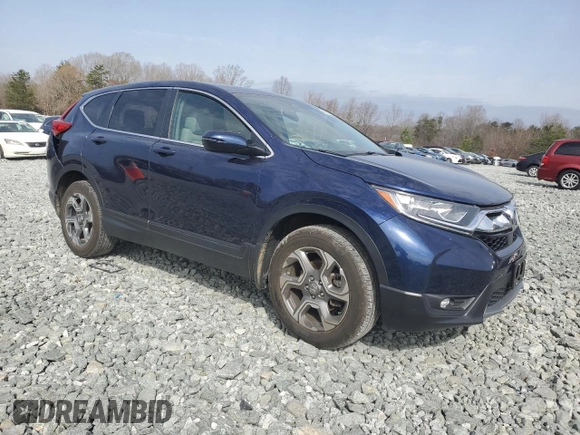2018 Honda CR-V EX with VIN 2HKRW2H53JH603109, listed as a Copart auction lot 49670135 with 52,062 mi miles and Salvage Title. Bid and sale history available at carsss.com. Image 4.