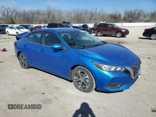 2021 Nissan Sentra SV with VIN 3N1AB8CV1MY238913, listed as a Copart auction lot 46641535 with 83,236 mi miles and Salvage Title. Bid and sale history available at carsss.com. Image 4.