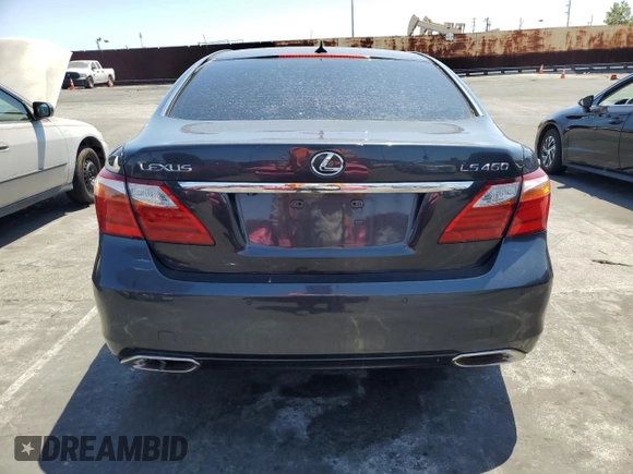 2010 Lexus LS 460 with VIN JTHBL5EF2A5092421, listed as a Copart auction lot 66756174 with 214,879 mi miles and Salvage title. Bid and sale history available at DreamBid. Image 6.