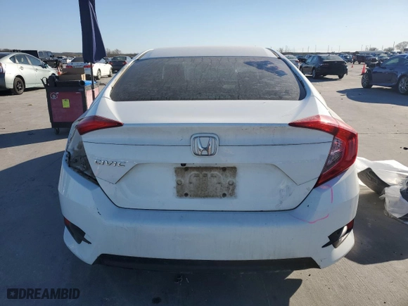 2017 Honda Civic Sedan LX with VIN 19XFC2F53HE002862, listed as a Copart auction lot 41876945 with 165,241 mi miles and Salvage Title. Bid and sale history available at carsss.com. Image 6.