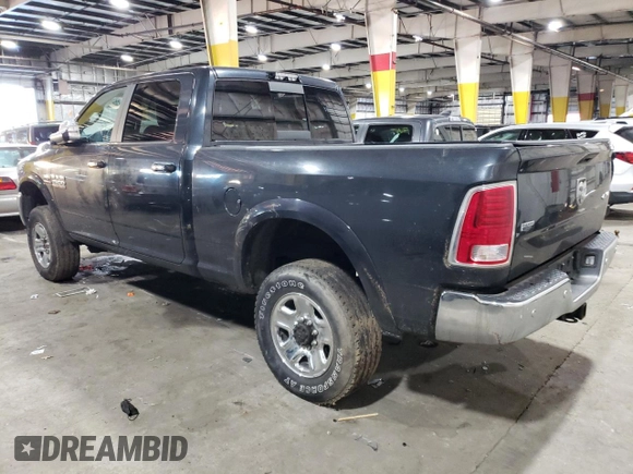 2017 Ram 2500 Laramie with VIN 3C6UR5FL9HG615781, listed as a Copart auction lot 75595173 with 0 mi miles and Salvage Title. Bid and sale history available at carsss.com. Image 2.