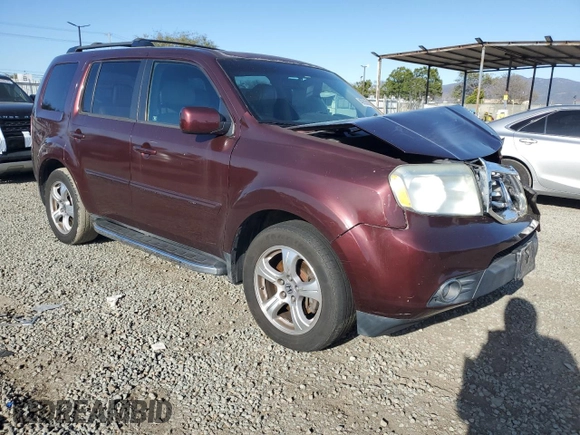 2012 Honda Pilot EX-L with VIN 5FNYF4H64CB019433, listed as a Copart auction lot 49353805 with 177,645 mi miles and Salvage Title. Bid and sale history available at carsss.com. Image 4.