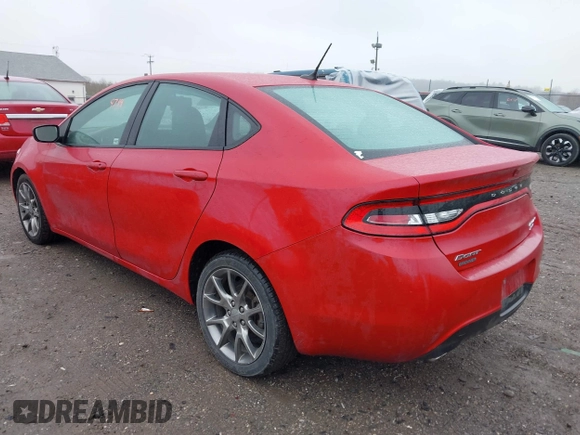 2014 Dodge Dart SXT with VIN 1C3CDFBB2ED909607, listed as a IAAI auction lot 41919739 with 185,762 mi miles. Bid and sale history available at carsss.com. Image 3.