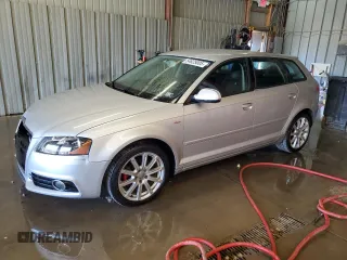 2013 Audi A3 Premium Plus with VIN WAUKJAFM4DA003650, listed as a Copart auction lot 54825005 with 87,083 mi miles and Salvage title. Bid and sale history available at DreamBid. Image 1.