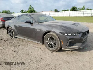 2024 Ford Mustang GT with VIN 1FA6P8CF2R5412592, listed as a Copart auction lot 53701845 with 6,263 mi miles and Salvage Title. Bid and sale history available at DreamBid. Image 4.