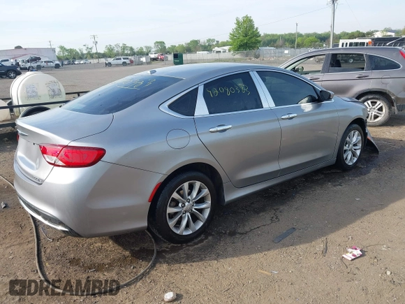 2015 Chrysler 200 C with VIN 1C3CCCCB2FN739826, listed as a IAAI auction lot 42080383 with 152,360 mi miles and . Bid and sale history available at DreamBid. Image 4.