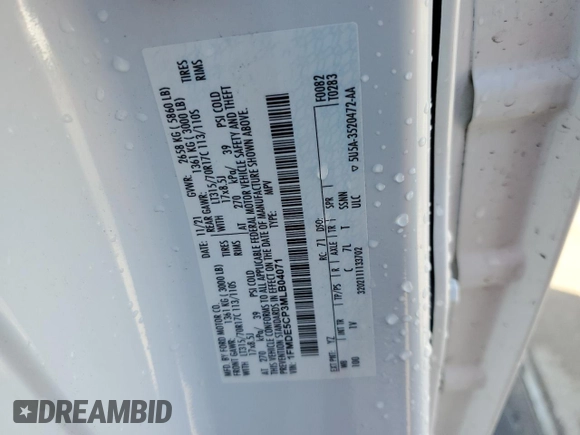2021 Ford Bronco с VIN 1FMDE5CP3MLB04071, выставлен на аукционе Copart как лот 54220505 с пробегом 28 385 миль миль и Списание • Salvage title. История ставок и продаж доступна на DreamBid. Изображение 13.