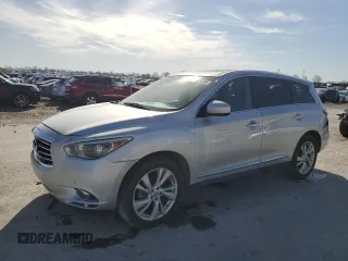 2013 Infiniti JX35 with VIN 5N1AL0MM5DC301162, listed as a Copart auction lot 49324205 with 137,407 mi miles and Salvage Title. Bid and sale history available at carsss.com. Image 1.