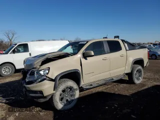 2021 Chevrolet Colorado 4WD ZR2 with VIN 1GCGTEEN2M1131888, listed as a Copart auction lot 43362985 with 51,223 mi miles and Salvage Title. Bid and sale history available at carsss.com. Image 1.
