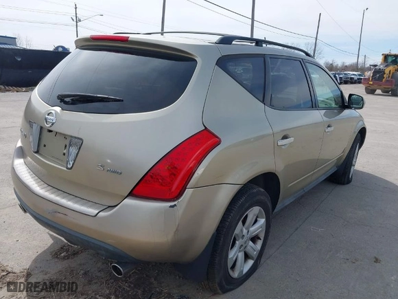 2006 Nissan Murano SL with VIN JN8AZ08W46W542957, listed as a IAAI auction lot 41858906 with 59,275 mi miles. Bid and sale history available at carsss.com. Image 4.