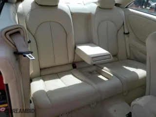 2008 Mercedes-Benz CLK-Class 3.5L with VIN WDBTJ56H48F234136, listed as a Copart auction lot 70967244 with 63,501 mi miles and Salvage Title. Bid and sale history available at carsss.com. Image 10.