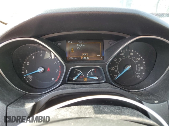 2017 Ford Focus Titanium with VIN 1FADP3J28HL209081, listed as a Copart auction lot 59171635 with 120,201 mi miles and Salvage title. Bid and sale history available at DreamBid. Image 9.