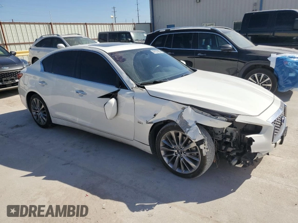 2020 Infiniti Q50 3.0t SPORT with VIN JN1EV7AP4LM201959, listed as a Copart auction lot 49107065 with 92,323 mi miles and Salvage Title. Bid and sale history available at carsss.com. Image 4.