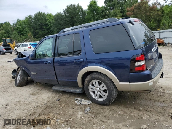 2006 Ford Explorer Eddie Bauer with VIN 1FMEU74846UB47678, listed as a Copart auction lot 60109615 with Not provided miles and Salvage title. Bid and sale history available at DreamBid. Image 2.