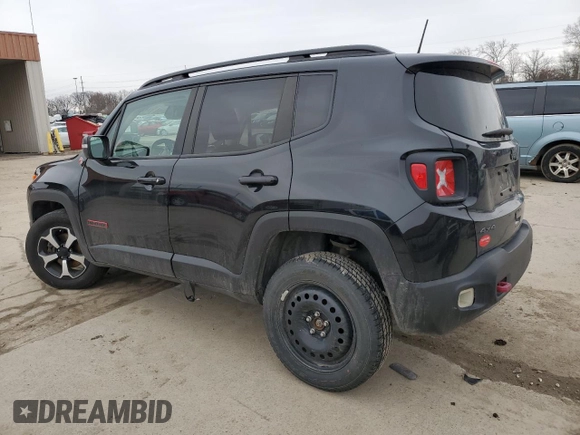 2019 Jeep Renegade Trailhawk z VIN ZACNJBC15KPJ87863, wystawiony jako Copart lot #47967385 z przebiegiem 98 467 mil mil oraz Szkoda całkowita • Salvage title. Historia ofert i sprzedaży dostępna na DreamBid. Obrazek 2.