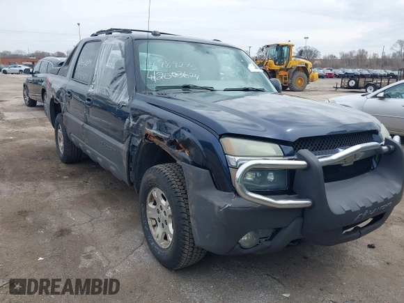 2004 Chevrolet Avalanche Z71 with VIN 3GNEK12T24G138368, listed as a IAAI auction lot 41989295 with 258,351 mi miles. Bid and sale history available at carsss.com. Image 1.