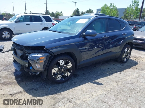 2024 Hyundai Kona SEL with VIN KM8HB3AB1RU057856, listed as a IAAI auction lot 42095258 with 9,928 mi miles. Bid and sale history available at carsss.com. Image 23.