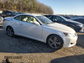 2013 Lexus IS 250 C with VIN JTHFF2C20D2527417, listed as a Copart auction lot 84261014 with 152,041 mi miles and Salvage title. Bid and sale history available at DreamBid. Image 4.