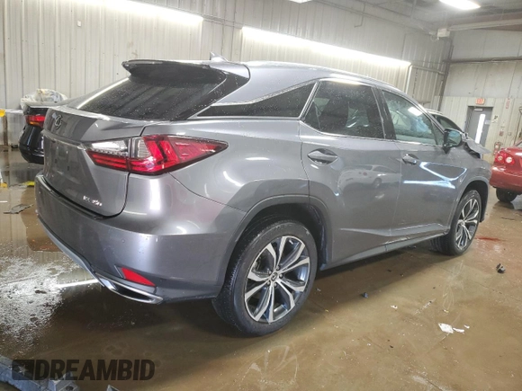 2022 Lexus RX 350 with VIN 2T2HZMDA8NC309467, listed as a Copart auction lot 49897385 with 36,795 mi miles and Salvage Title. Bid and sale history available at DreamBid. Image 3.
