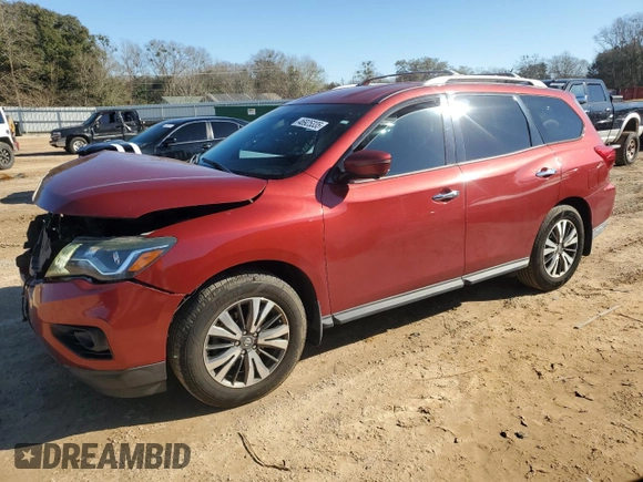 2017 Nissan Pathfinder S with VIN 5N1DR2MN4HC637682, listed as a Copart auction lot 46925335 with 116,934 mi miles and Non Repairable. Bid and sale history available at DreamBid. Image 1.