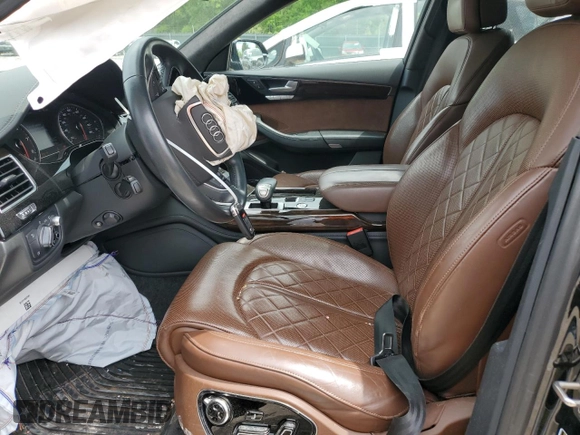 2017 Audi A8 with VIN WAU44AFD1HN017391, listed as a Copart auction lot 54144125 with 48,183 mi miles and Salvage title. Bid and sale history available at DreamBid. Image 7.