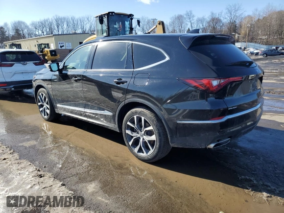 2023 Acura MDX w/Technology Package with VIN 5J8YE1H45PL035564, listed as a Copart auction lot 43819415 with 16,166 mi miles and Salvage Title. Bid and sale history available at carsss.com. Image 2.