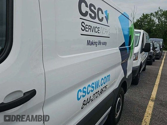 2018 Ford Transit with VIN 1FTYE1YM9JKB51975, listed as a IAAI auction lot 42729136 with 48,562 mi miles and . Bid and sale history available at DreamBid. Image 3.