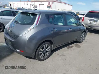 2017 Nissan LEAF S with VIN 1N4BZ0CP1HC302579, listed as a IAAI auction lot 41920542 with 37,462 mi miles. Bid and sale history available at carsss.com. Image 4.