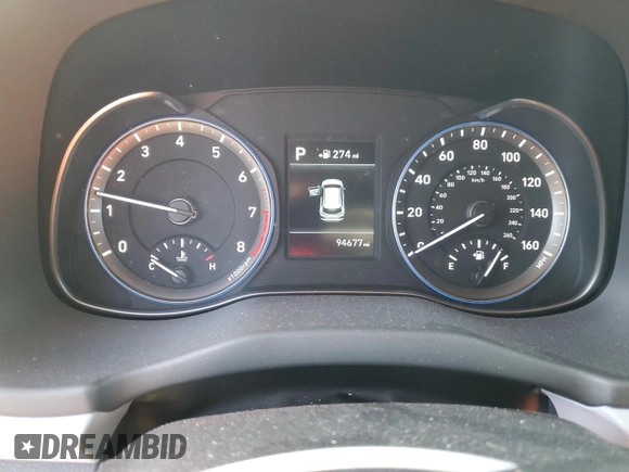 2018 Hyundai Kona SE with VIN KM8K12AAXJU184975, listed as a Copart auction lot 85916594 with 94,677 mi miles and Salvage Title. Bid and sale history available at DreamBid. Image 9.