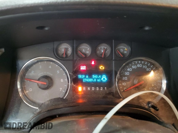2010 Ford F-150 XL with VIN 1FTFW1EV5AFA08726, listed as a Copart auction lot 53744585 with 274,389 mi miles and Salvage Title. Bid and sale history available at carsss.com. Image 9.