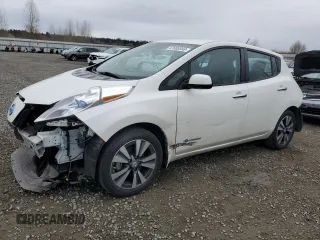 2015 Nissan LEAF SV with VIN 1N4AZ0CP2FC318640, listed as a Copart auction lot 47605593 with 48,523 mi miles. Bid and sale history available at carsss.com. Image 1.