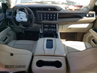 2021 GMC Yukon Denali with VIN 1GKS2DKL2MR129896, listed as a Copart auction lot 46808315 with 0 mi miles and Salvage Title. Bid and sale history available at carsss.com. Image 8.