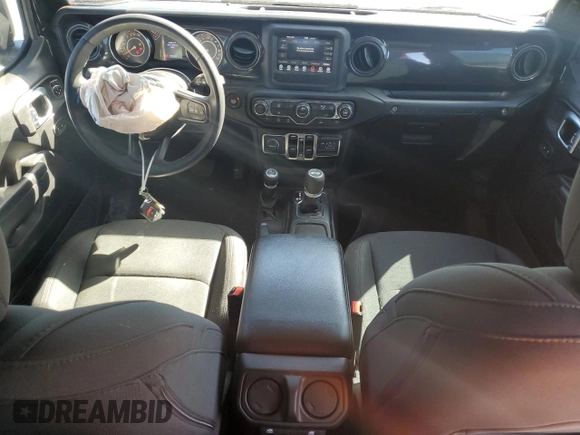 2022 Jeep Wrangler Unlimited Sport with VIN 1C4HJXDG0NW200459, listed as a Copart auction lot 42191825 with 19,019 mi miles and Salvage Title. Bid and sale history available at DreamBid. Image 8.
