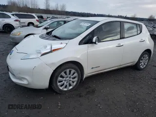 2017 Nissan LEAF S with VIN 1N4BZ0CPXHC302029, listed as a Copart auction lot 87067414 with 48,658 mi miles and Salvage Title. Bid and sale history available at carsss.com. Image 1.