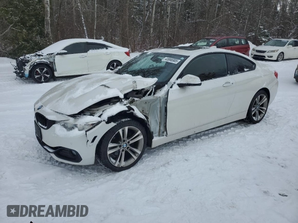 2016 BMW 4 Series 428i xDrive with VIN WBA3N9C51GK249915, listed as a Copart auction lot 43866985 with 82,082 mi miles and Salvage Title. Bid and sale history available at carsss.com. Image 1.