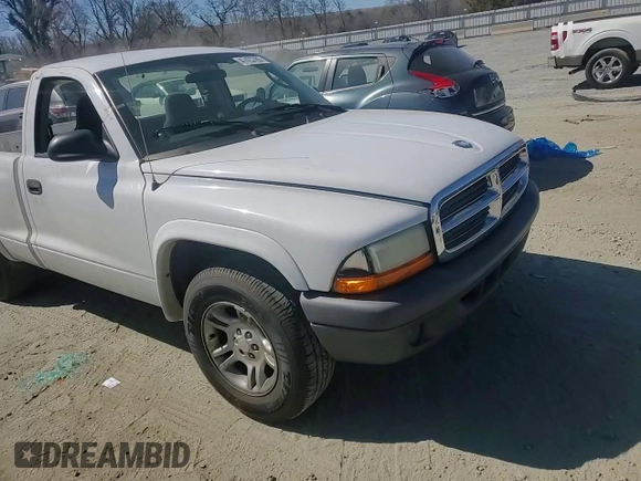 2004 Dodge Dakota with VIN 1D7FL16K34S555699, listed as a Copart auction lot 47423785 with 0 mi miles and Salvage Title. Bid and sale history available at carsss.com. Image 11.