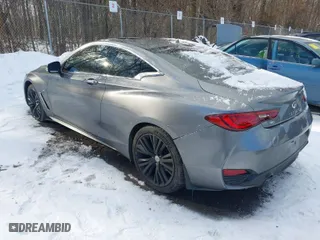 2017 Infiniti Q60 Sport with VIN JN1EV7EL0HM551152, listed as a IAAI auction lot 41358618 with 90,776 mi miles. Bid and sale history available at carsss.com. Image 3.