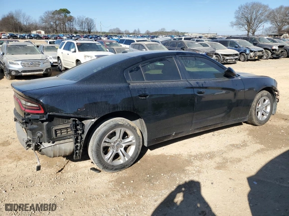 2019 Dodge Charger SXT with VIN 2C3CDXBG0KH599327, listed as a Copart auction lot 46699965 with 121,937 mi miles and Salvage Title. Bid and sale history available at carsss.com. Image 3.