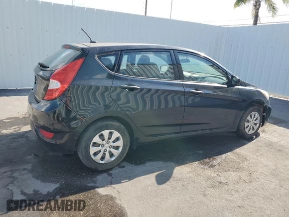 2017 Hyundai Accent SE with VIN KMHCT5AE7HU355551, listed as a Copart auction lot 53730375 with 128,416 mi miles and Clean Title. Bid and sale history available at DreamBid. Image 3.