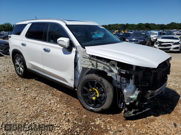 2020 Hyundai Palisade SEL with VIN KM8R34HE4LU110211, listed as a Copart auction lot 58011805 with 64,216 mi miles and Salvage title. Bid and sale history available at DreamBid. Image 4.