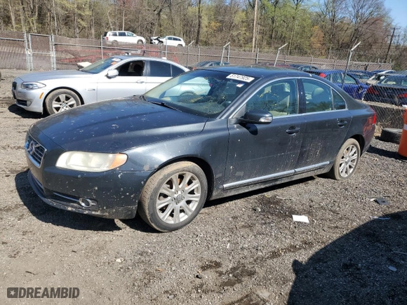 2010 Volvo S80 I6 with VIN YV1960AS3A1131712, listed as a Copart auction lot 51747925 with 156,889 mi miles and Salvage Title. Bid and sale history available at carsss.com. Image 1.