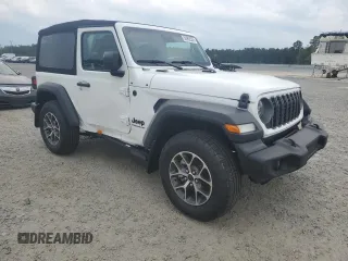 2024 Jeep Wrangler Sport S with VIN 1C4PJXAG3RW368392, listed as a Copart auction lot 52962535 with 9,128 mi miles and Salvage title. Bid and sale history available at DreamBid. Image 4.